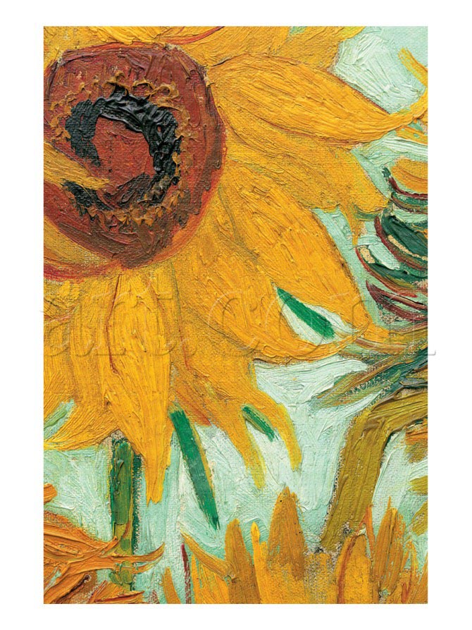 Twelve Sunflowers (detail) - Van Gogh Painting On Canvas